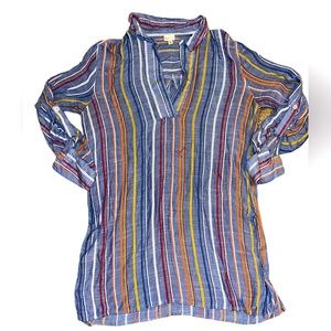 Denim Stripped Blouse